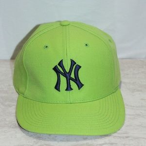 neon green yankee hat